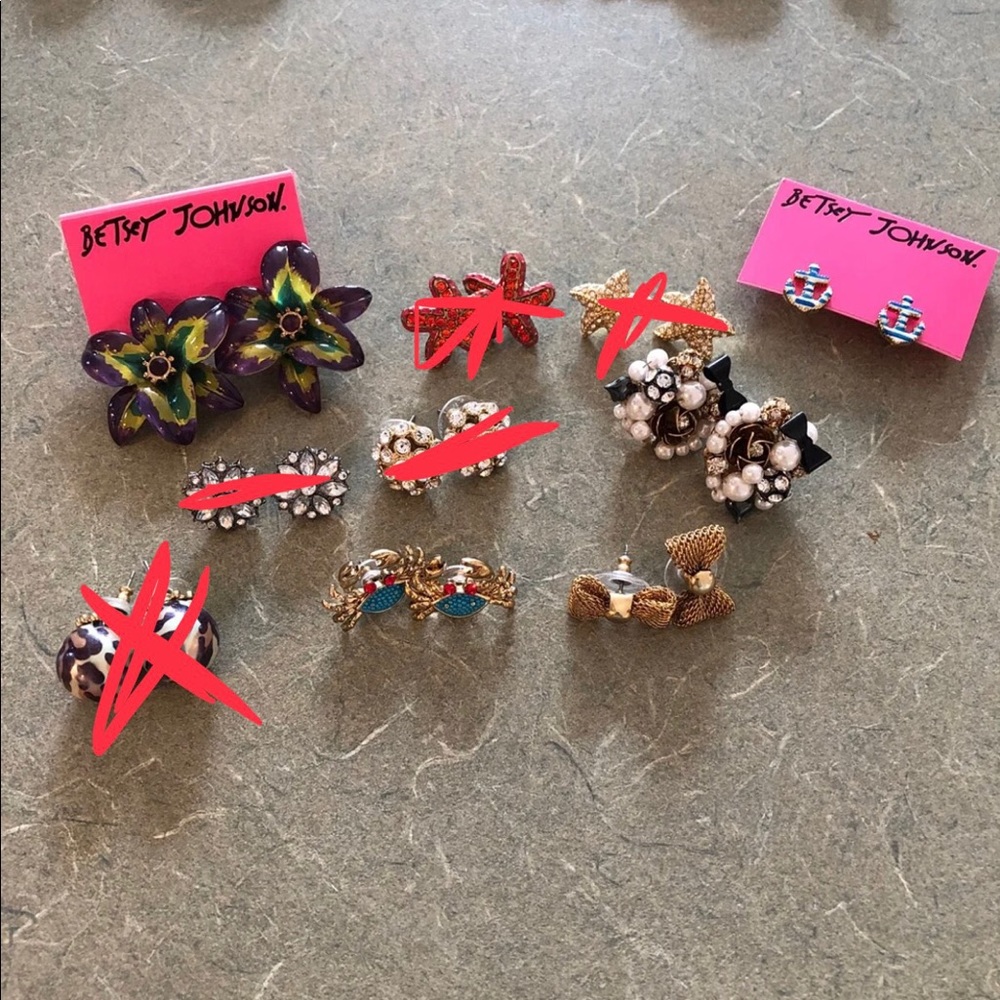 Betsey Johnson Earring Bundle